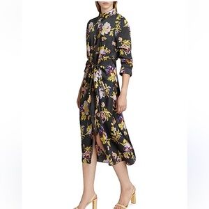 Cinq à Sept $495 Brigitte Floral Jacey Dress 6 S M